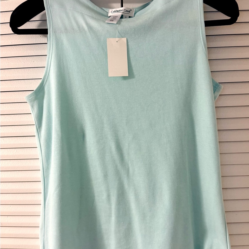 Coldwater Creek Green Sleeveless Tank Top